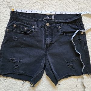 Jordache black cut off shorts